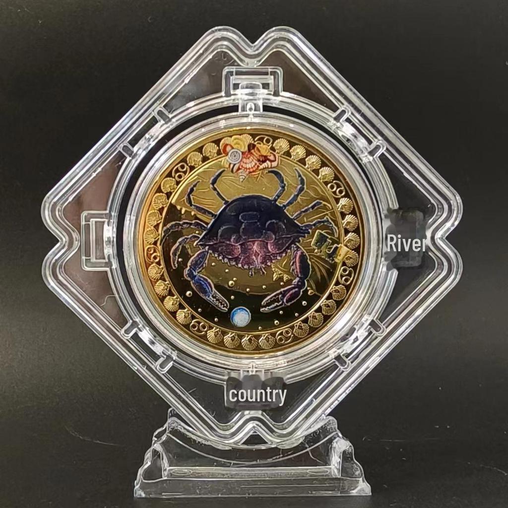 Позолоченный набор медальонов со знаками зодиака Скорпион, Близнецы и Весы