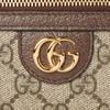 Gucci Сумка через плечо Ophidia с узором Monogram Double G, на молнии, из канвы с кожаной отделкой, Женские сумки, Бежево-коричневый, 772311-K9GSG-8367