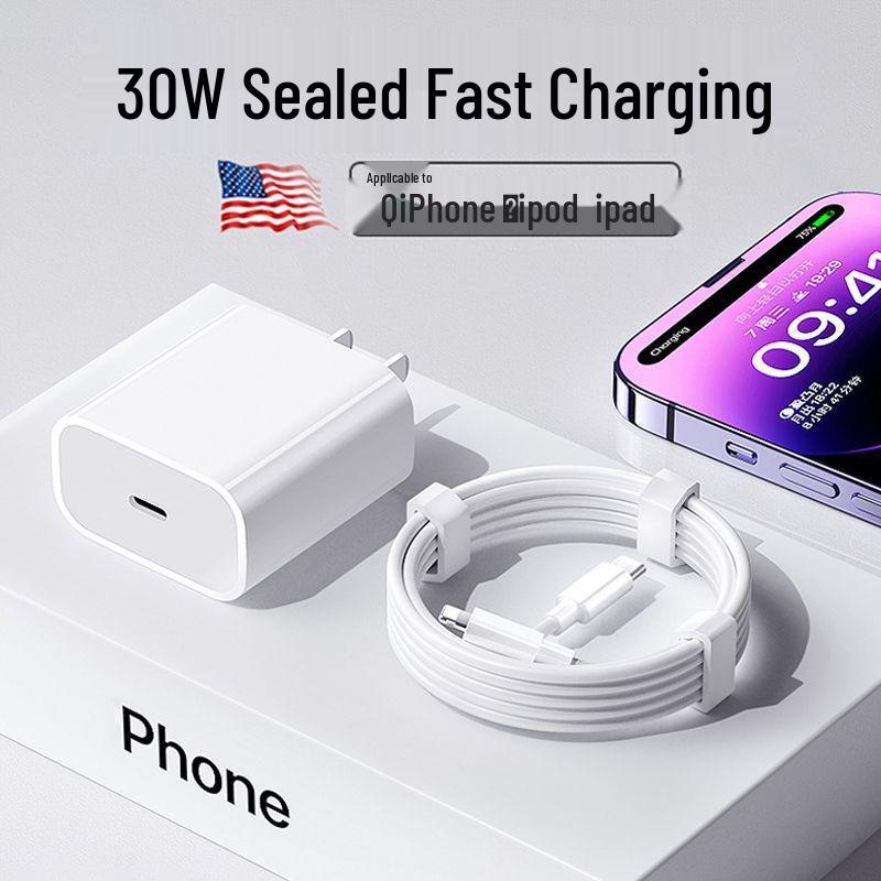 Compatible Apple Charger for iPhone 14/13/12/11/X, 30W PD Fast Charging Cable