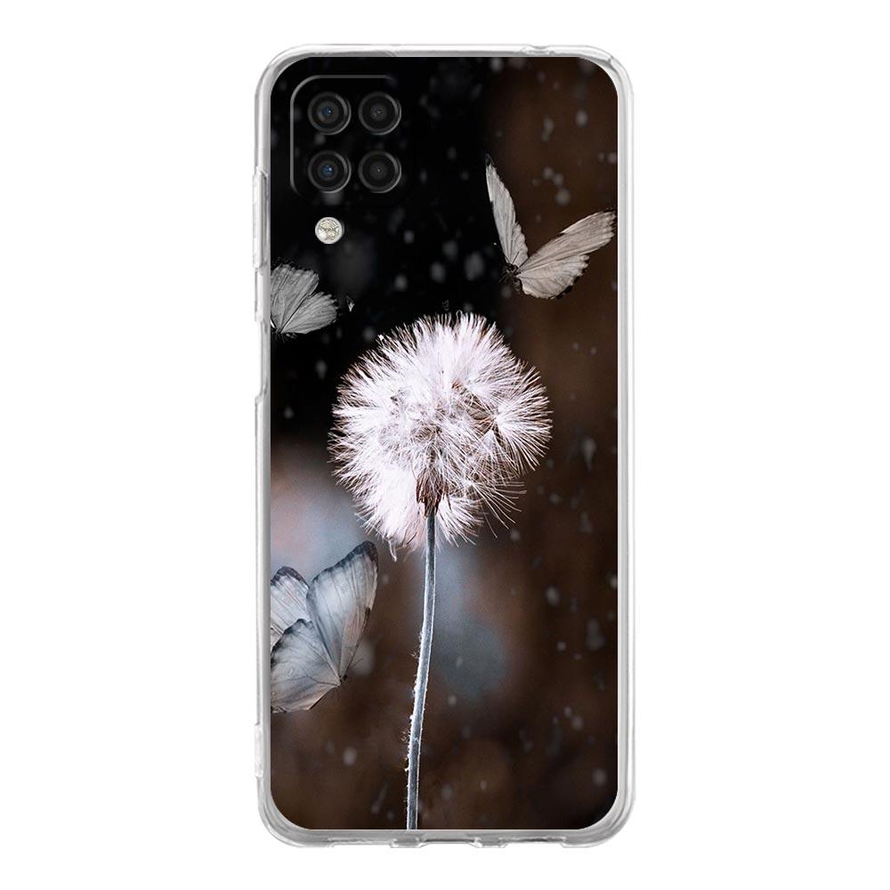 Чехол для телефона Samsung Galaxy A13 A33 A35 A55 A73 A53 A23 A51 A71 A21S A72 A31 A41 A05s A03S A15 A25 5G Чехол цветок Одуванчик
