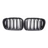2Pcs Front Upper Chrome Frame Kidney Grilles Car Exterior Parts for BMW