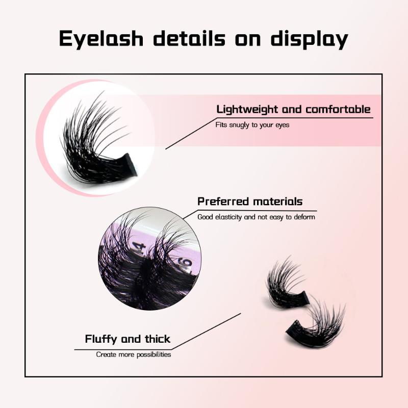 14 Rows Lash Clusters Spikes Eyelash Extensions Spiky Lashes Extension Thick Individual Cluster Lashes With Spikes Bottom Lashes