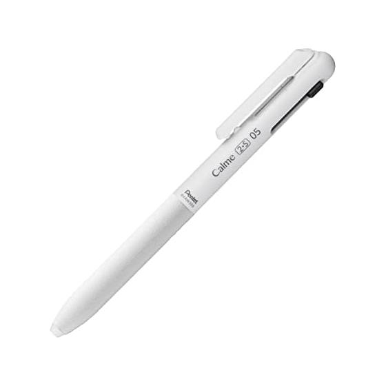 Многофункциональная шариковая ручка Pentel Calme, 0.5 острое, 0.5 серовато-белое, BXAW355W