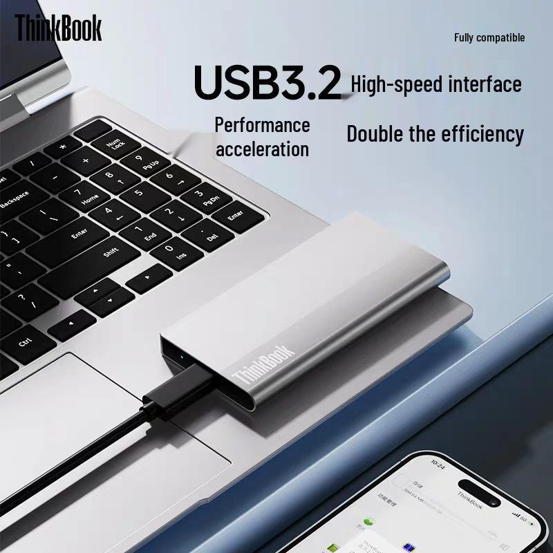 Lenovo SU700 1 ТБ Type-C Высокоскоростной Мобильный и Компьютерный SSD