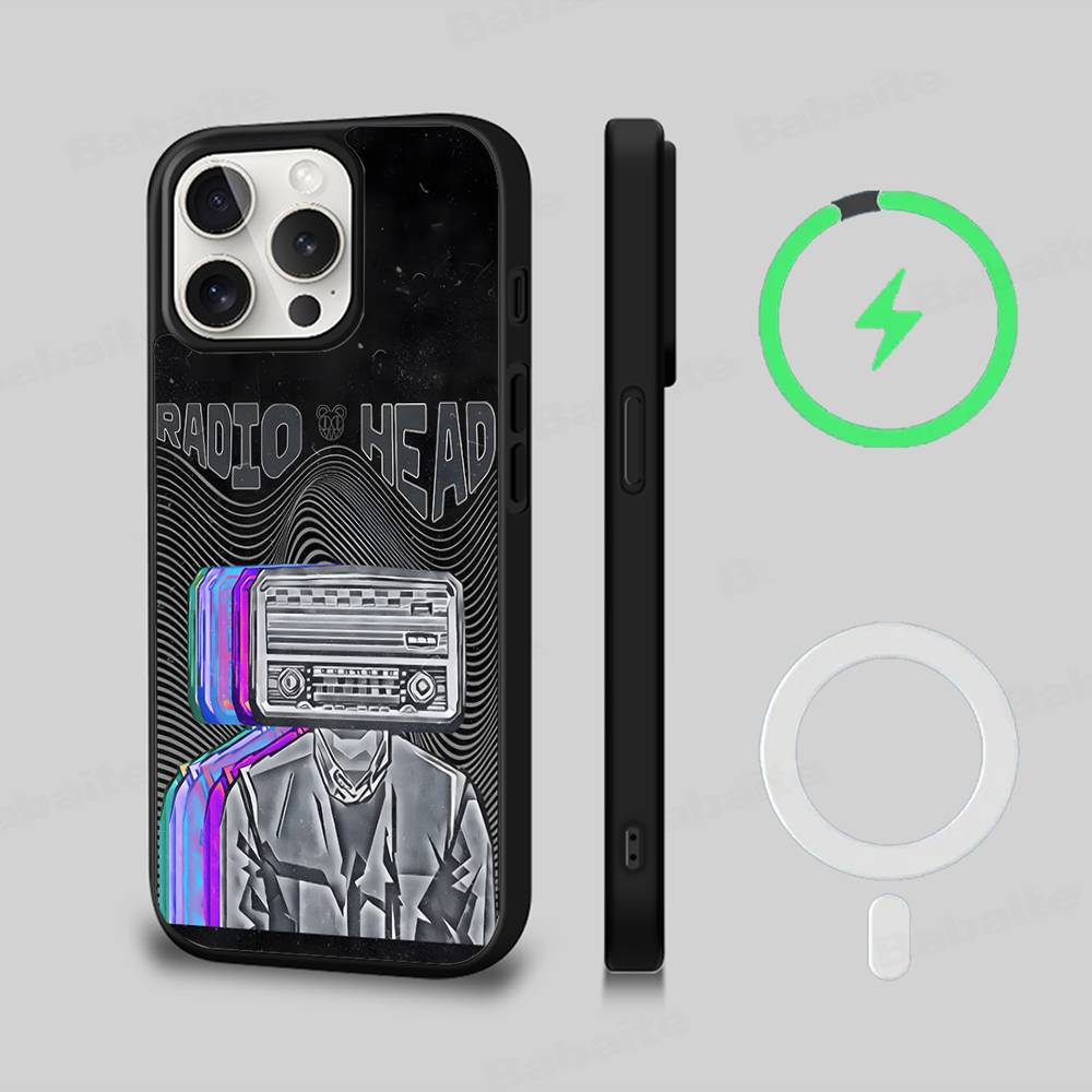 R-Radiohead Рок-группа Для Magsafe Магнитный Чехол-бампер Для IPhone 11 12 13 14 15 16 17 Pro Max Plus
