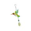 Glazed Iron Glass Hummingbird Wind Chimes Green Blue Colors Stained Glass Ornament For Window Outdoor Garden Hanging Decoration