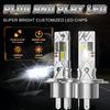 H4 LED Супер яркая лампа головного света 3000000Лм Беспроводная Plug And Play светодиодная лампа для автомобиля 6000K Прожектор Автомобильная диодная лампа