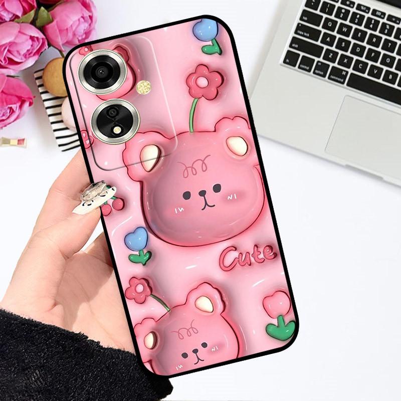 Чехол для OPPO A79 5G Чехол для OPPO A79 Чехол Funda Coque Цветочный Рисунок Мультяшный Силиконовый Мягкий ТПУ Бампер для Телефона Для OPPO A79 5G Чехлы