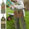 Garden Apron Oxford Fabric Multiple Pockets Split Legs Design Work Apron for Home Workshop Gardening
