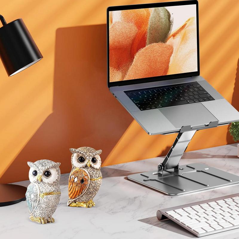 Фигурки сов Садовая статуэтка совы Ручная работа Смоляные скульптуры Украшения Декор для полки Ванной Комнаты Стола Настольная Декорация Гостиной