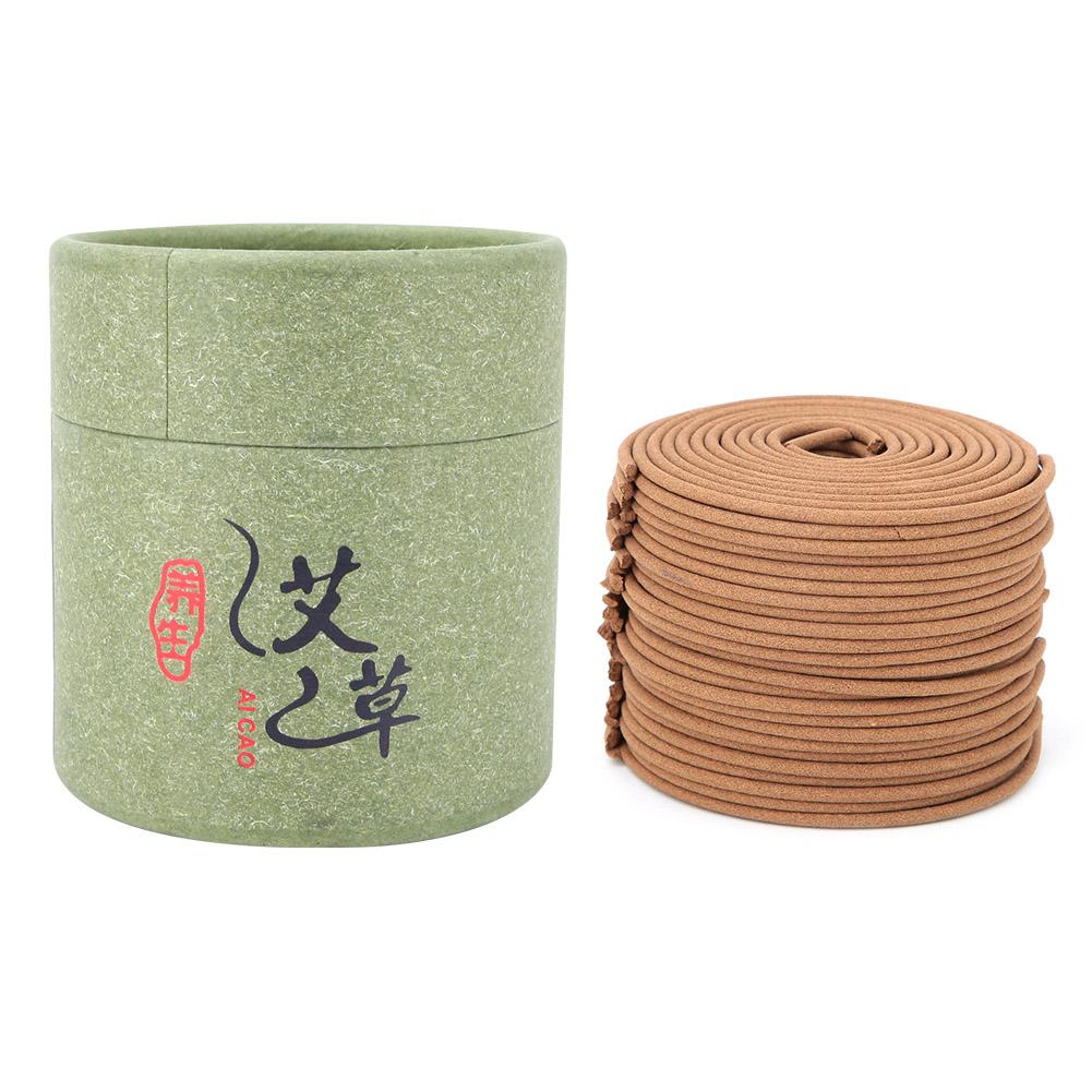 48 пластинчатая коробка Натуральная спираль благовония Ароматерапия Домашняя комнатная 4-часовая сандаловая благовонная спираль (# 1)