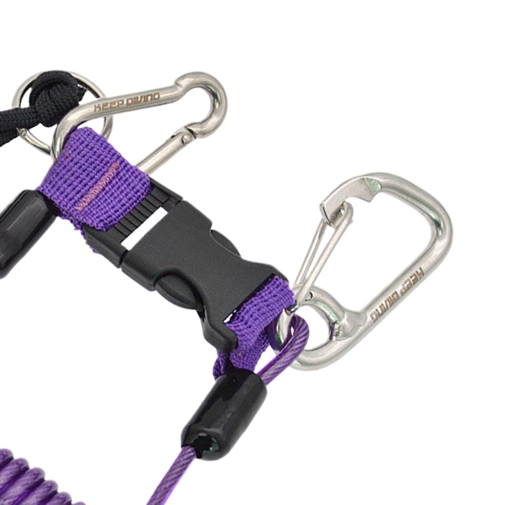 Scuba Diving Camera Lanyard with Quick Release Buckle Camera Drifting Lanyard Stainless Steel for Underwater Camera Flashlight