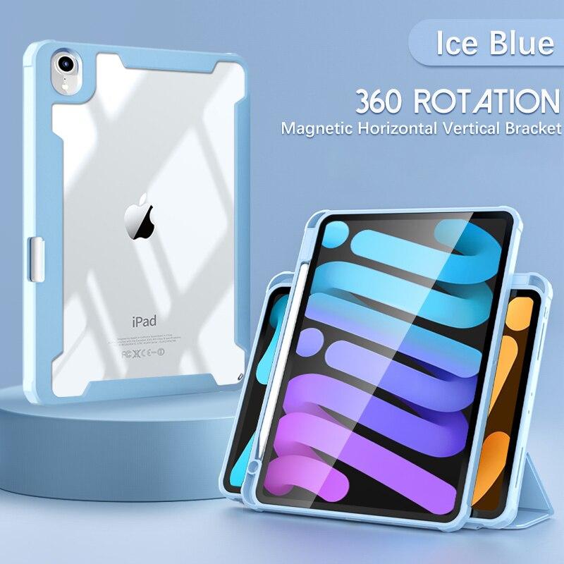 Поворотный на 360° чехол-карандаш для Ipad Air 5 Case 2022 Pro 11 Case 2021 iPad 9th Generation Case 10.2 Mini Magic Funda Ipad Air 4 Защитный чехол
