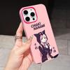 Чехол для телефона Danganronpa Чиаки Нанами для iPhone 17 16 15 14 13 12 11 Air Pro Max Plus Желейный Двухслойный Розово-Красный Чехол