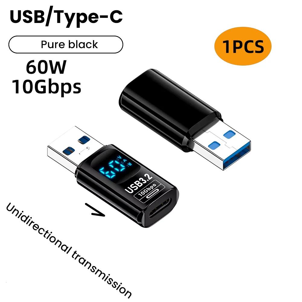 Адаптер USB3.2 с цифровым дисплеем 4K@60Гц USB-C OTG для iPhone16 15 Pro Max Samsung iPad PC Ноутбук Быстрая зарядка Синхронизация данных