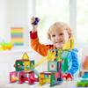 78-Piece 3D Luminous Magnetic Construction Blocks Track