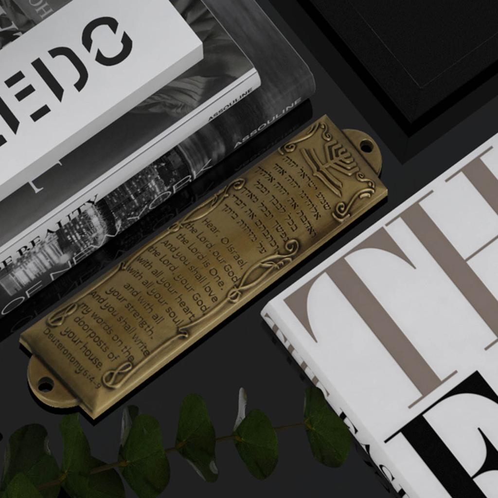 Holy Wall Blessing Item Metal Blessing Mezuzah with Scroll Unique Home Decorations Elegant Blessing Religious Gift