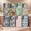 M-Марокканская плитка Т Чехол для телефона для Samsung S25,S24,S21,S22,S23,S30,Ultra,S20,Plus,Fe,Мягкий силиконовый черный чехол