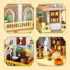 3028PCS Book House Building Blocks European Style City Street View MOC Bricks Model Set With Light Kids DIY Toys Holiday Gifts