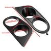 1 Pair Car Fog Light Cover Grill Frame CarbonFiber For BMW E46 M3 2001 2002 2003 2004 2005 2006 Surrounds Air Duct Fog Lamp Hood