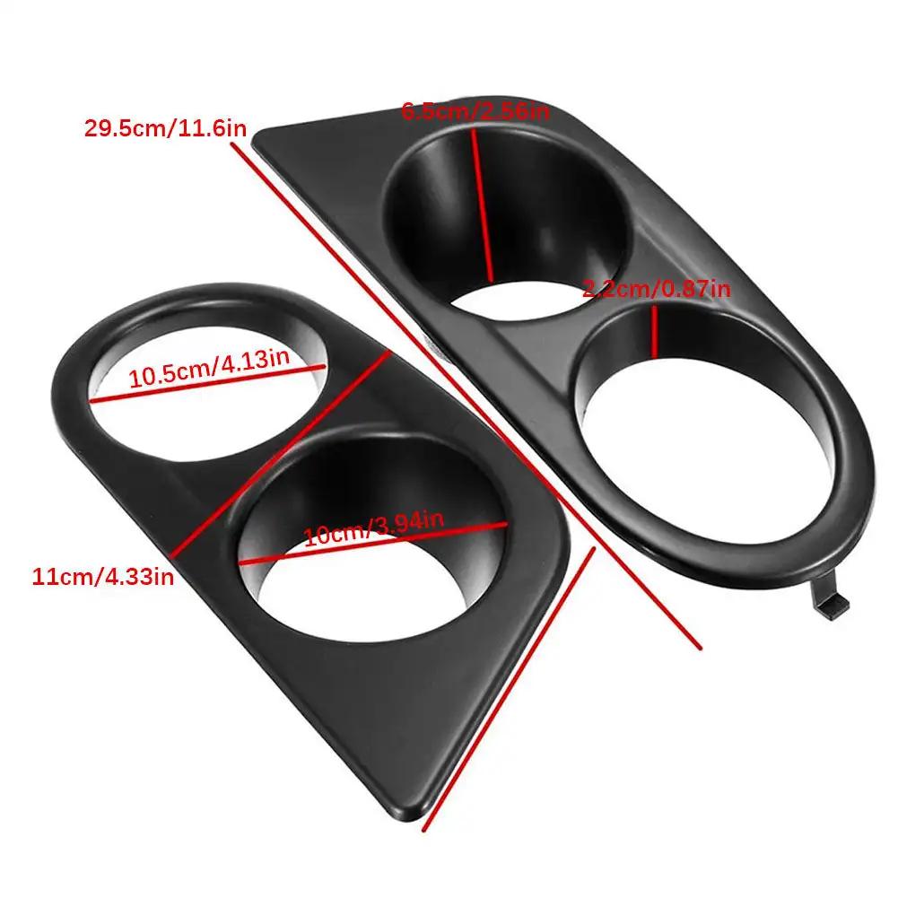 1 Pair Car Fog Light Cover Grill Frame CarbonFiber For BMW E46 M3 2001 2002 2003 2004 2005 2006 Surrounds Air Duct Fog Lamp Hood