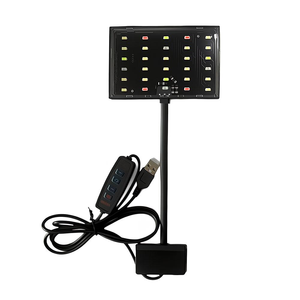 USB Aquarium LED Planted Tank Light Clip-on 6-Row LED Aquascaping Lamp for Nano Fish Planted Tank Aquariums Accessories