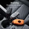 Чехол-брелок для ключа автомобиля Оболочка Для Renault Megane 3 Dacia Duster Kadjar Captur Symbol 3 кнопки Koleos Алькантара Защитный чехол для автомобильного пульта
