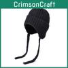 Knit Hat For Women Winter Warmth Windproof Wool Blend Casual Ear Coverage