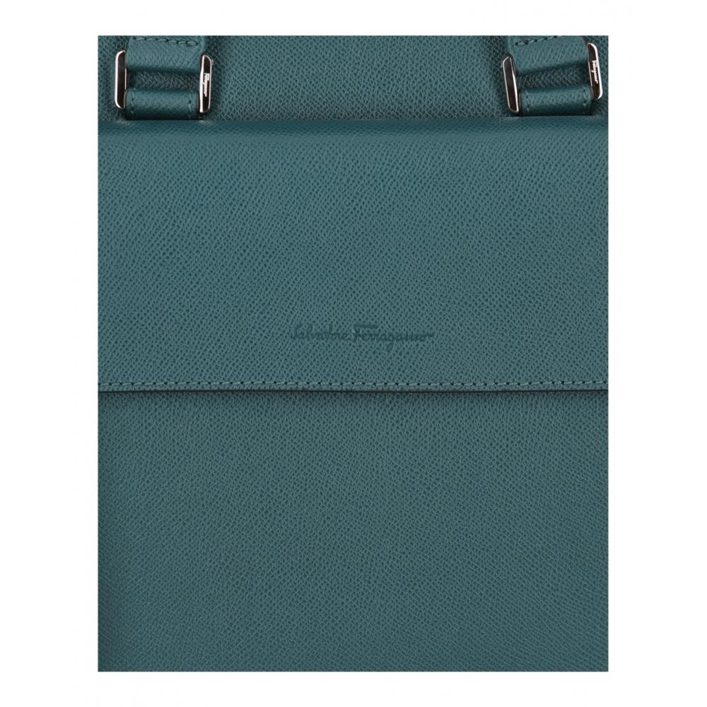 Salvatore Ferragamo Портфель Slim Gemini Soft, синий