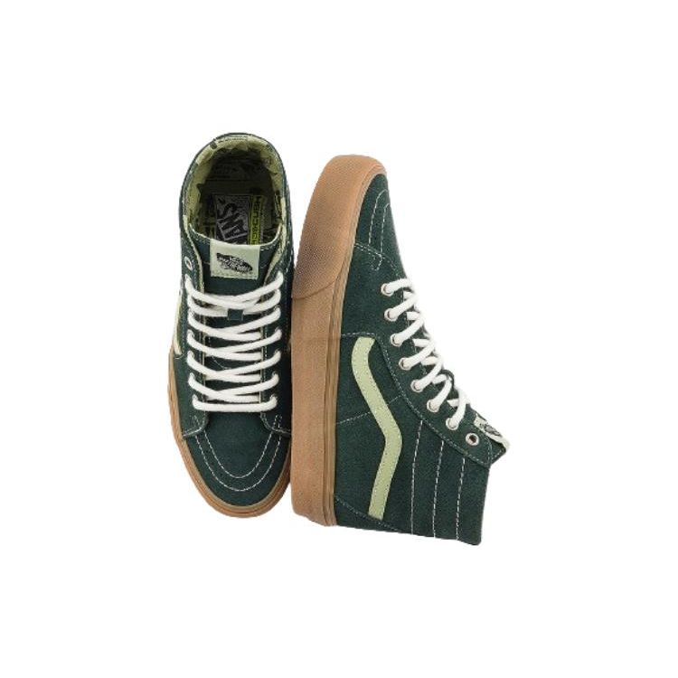 Vans Универсальные Удобные Простые Высокие Кеды для Скейтборда Унисекс Кроссовки Зеленые VN0009Q0BZ0