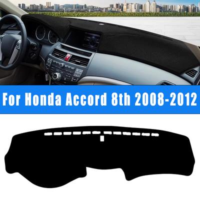 Для Honda Accord 8-го поколения 2008-2012 Автомобильный коврик на приборную панель Солнцезащитный коврик для приборной панели Нескользящий чехол на панель Аксессуары 2011 2010 2009