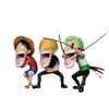 15 см Аниме One Piece Фигурки Луффи Санджи Манки Д. Луффи Ророноа Зоро Фигурка Действующие Фигурки Голодная Троица ПВХ Модель Аниме Идеальные Игрушки