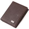 Компактное портмоне для мужчин из натуральной зернистой кожи CANPELLINI 21740 Коричневый