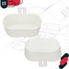 Wall Hanging Flower Pot for Balcony Rustic White 28 cm 2 PCS