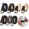 Breathable Elastic Webbing Belt Woven for Women, No Punching Adjustable Waist with Easy Wear Retro Metal Pin Buckle, Casual Stretchy Jeans And Dresses