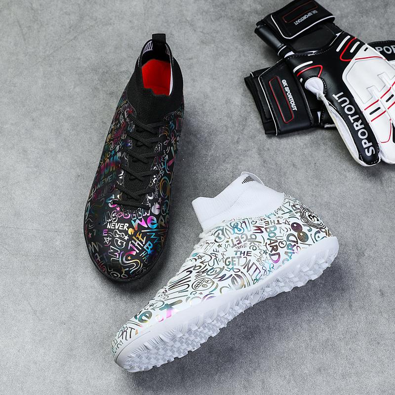 Мужские/женские футбольные бутсы из пяти резиновых материалов с мягкой подошвой и короткой ручкой производства Lammers Кожаные футбольные бутсы Детские футбольные кроссовки