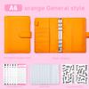 Customizable Printing Logo A6 Leather Loose-Leaf Notebook Cash Budget Planner Creative Planner Binder Gift