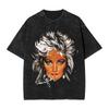 Washed T Shirts Music Bonnie Tyler Hip Hop Vintage TShirt Street  Streetwear Short Sleeve Graphic Tops Tees for Men Women