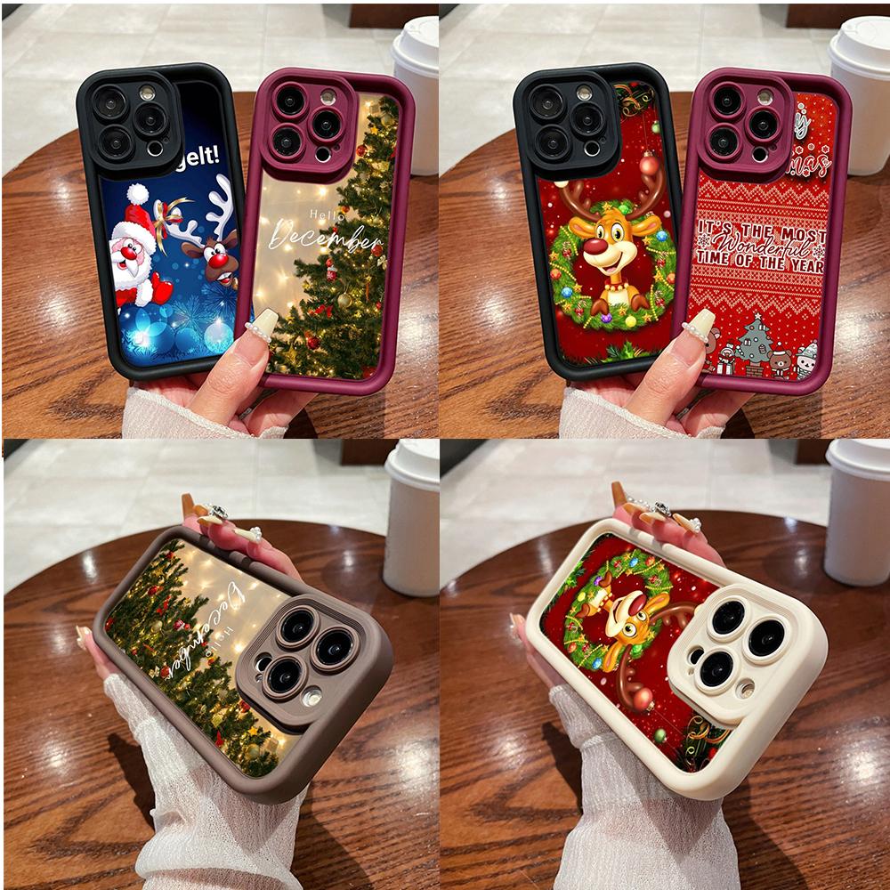 Ae117 Merry Christmas Happy New Year Design Phone Cases for Xiaomi 12 11 Lite 5G NE Redmi 13C 14C A3 Note 12 Pro 11s Angel Eye Ladder Protective Cover