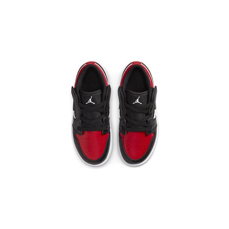 Детские кроссовки Air Jordan 1 Low ALT PS Bred Toe Gym-Red White Black BQ6066-612