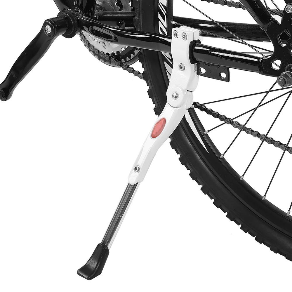 Aluminum Alloy Bike Kick Stand White Single-Side Kick Stand Bike Cycling