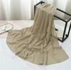 Summer Long Silk Scarf For Women Large Shawl Wrap Headband Solid Design Hijab Beach Stoles Female Foulard Echarpe Bandana