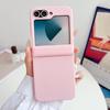 Solid Color For Samsung Galaxy Z Flip 5 6 7 FE 5G Magnetic Phone Case Shockproof Hinge Protective PC Hard Shell Back Cover