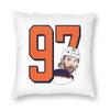 Коннор Макдэвид Для фанатов Edmonton Oilers Квадратная наволочка Подушка-чехол Подушка для комфорта Плед для дома Гостиной