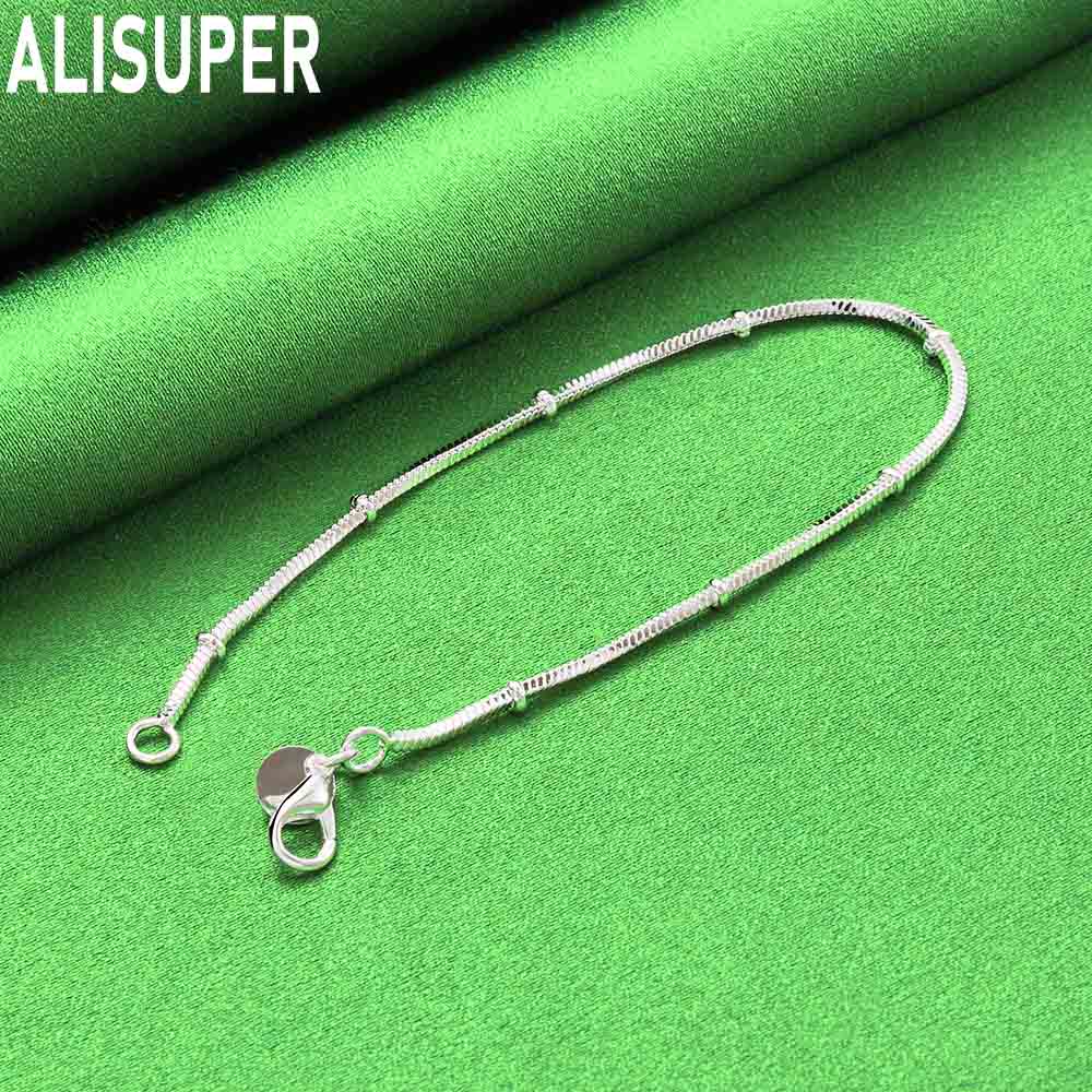 Браслет-цепочка «змейка» из стерлингового серебра 925 пробы толщиной 1,7 мм, модные свадебные украшения