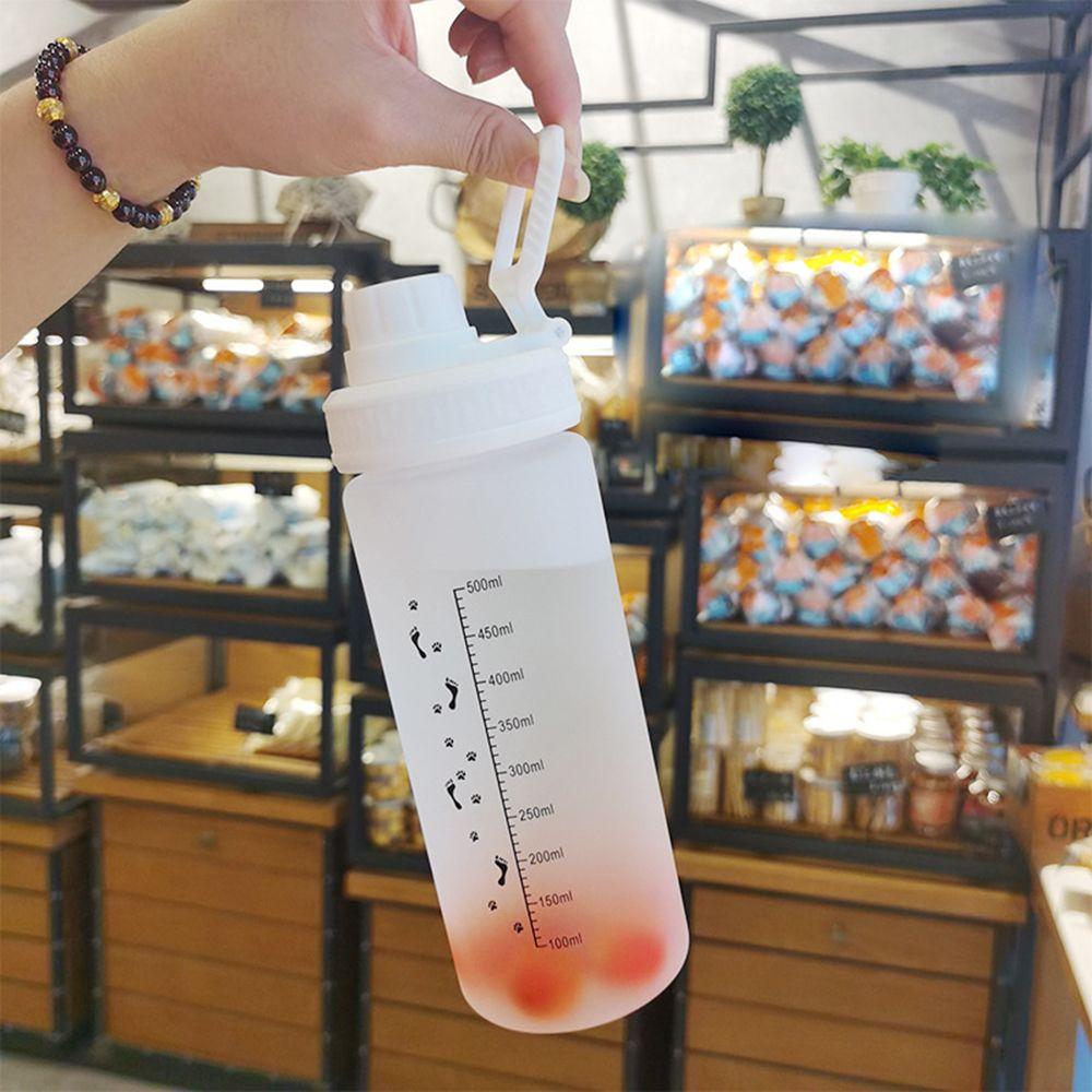 500 мл портативная бутылка для питья с трубочкой для девочек матовая бутылка для воды герметичная чашка для питья