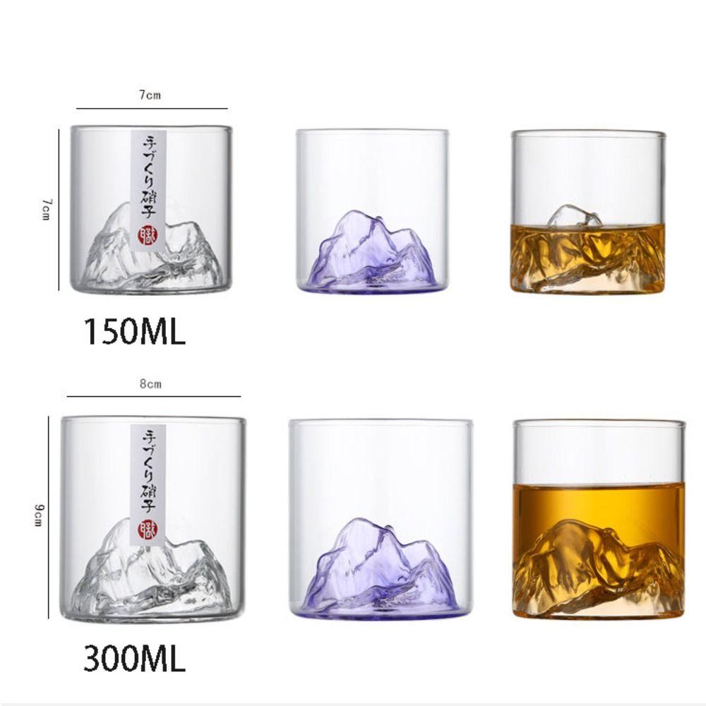 Transparent Retro Mountain Glass Creative Drinking Glasses New Small Glass Coffee Cup
