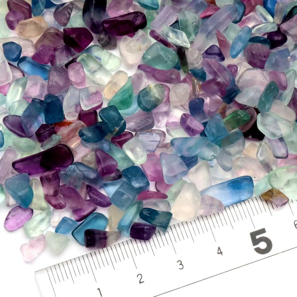 Флюорит Средний Натуральный Камень Силы [ЗОЛОТОЙ КАМЕНЬ] Галька, Размер, 100 г, Флюорит, Разноцветный, Камень,