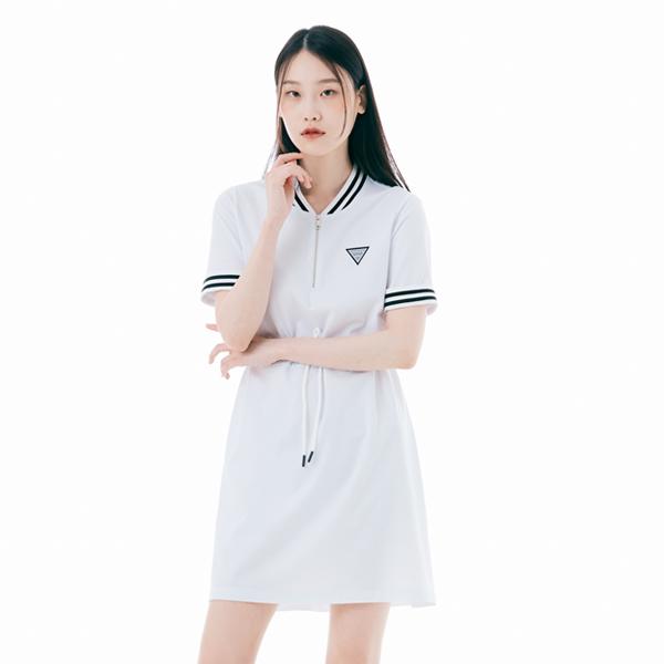 A Wave Women'S String Dress White