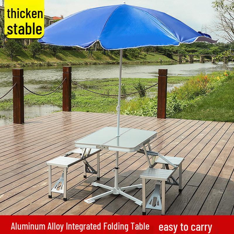 Outdoor Portable Folding Table and Chair Set